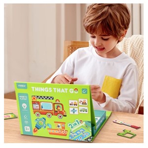 Coffret magnétique transports 58 pcs