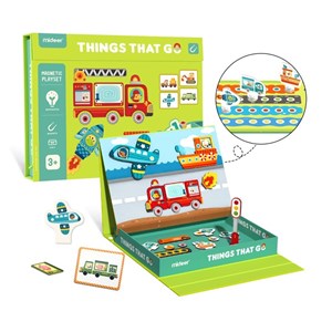 Coffret magnétique transports 58 pcs