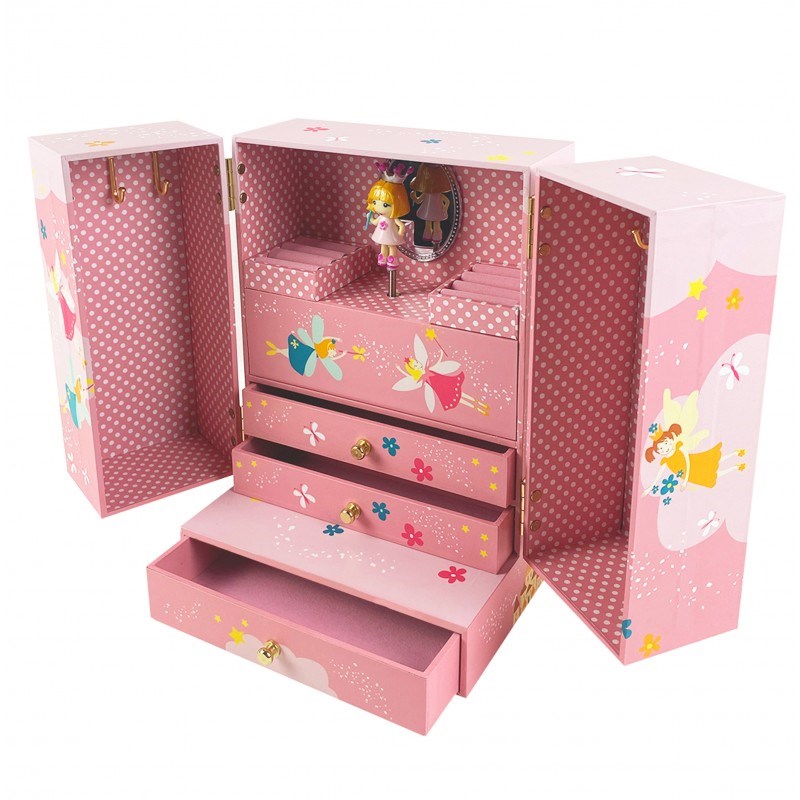 Armoire à bijoux musicale princesse