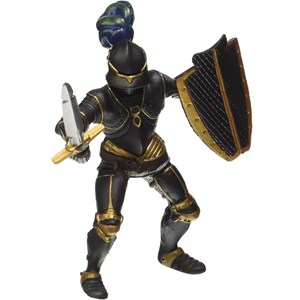 Figurine chevalier en armure noire