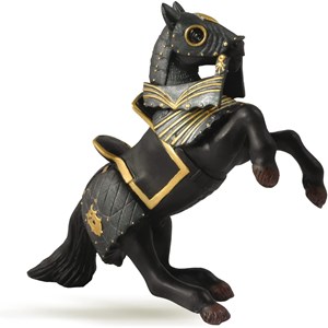 Figurine cheval du chevalier en armure n
