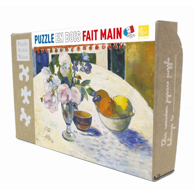 Fleurs et bol de fruits de gauguin