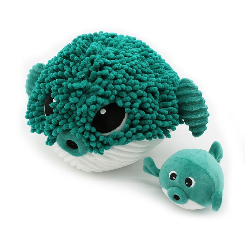 Peluche ptipotos poisson globe et son b?