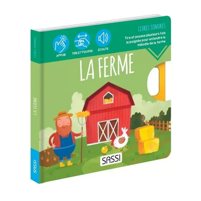 Livre sonore la ferme (Sassi Junior) - Couverture