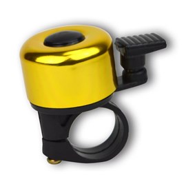 Mini sonnette de vélo dorée