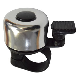 Mini sonnette de vélo argentée