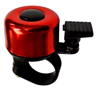Mini sonnette de vélo rouge
