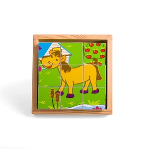 Puzzle cube animaux