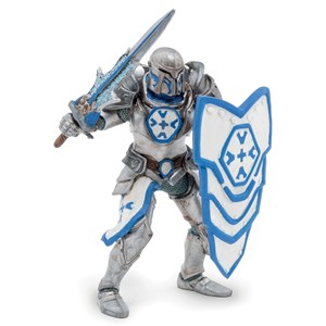 Figurine chevalier d'argent