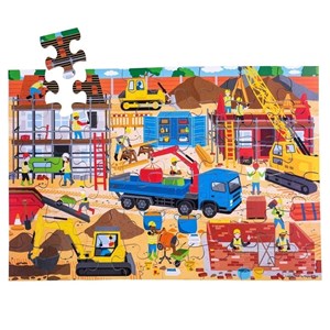 Puzzle géant chantier de construction