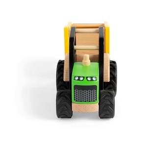 Tracteur et remorque en bois