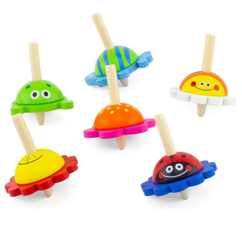 Lot de 6 toupies bébêtes