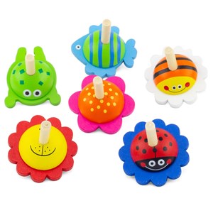 Lot de 6 toupies bébêtes