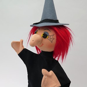 Marionnette sorcière noire