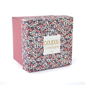 Doudou pantin lapin rose