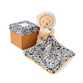 Doudou pantin lion ocre
