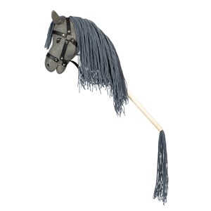 Tête de cheval à chevaucher gris