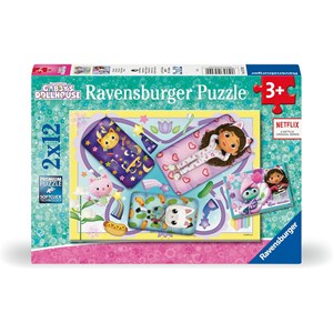 Puzzle gabby soirée pyjama 2x12 pcs