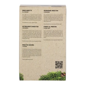 Mélange d'insectes séchés