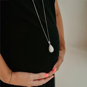 Collier bola de grossesse goutte brossé