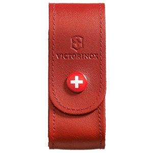 Etui cuir rouge victorinox 91mm 6 à 14 p 4.0520.1