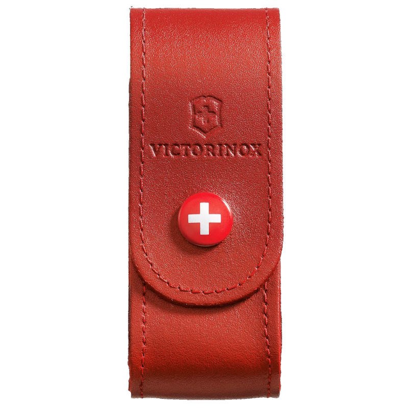 Etui cuir rouge victorinox 91mm 6 à 14 p 4.0520.1