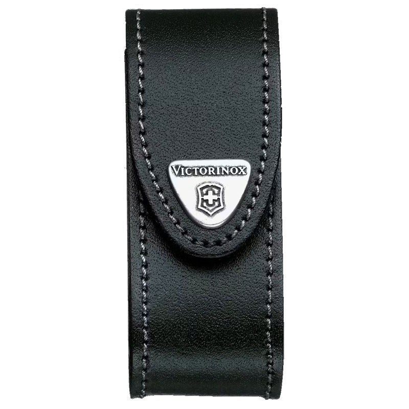 Etui cuir noir victorinox 91mm 6 à 14 p 4.0520.3