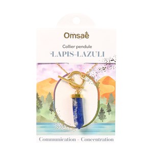Collier pendule lapis-lazuli
