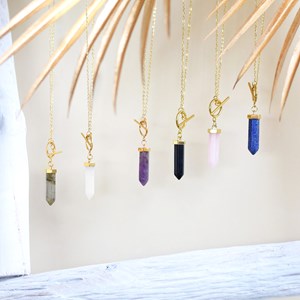 Collier pendule lapis-lazuli