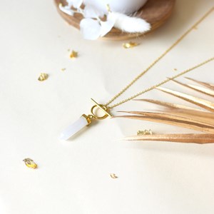 Collier pendule cristal de roche
