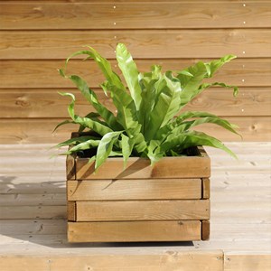 Bac à fleurs carré en bois first