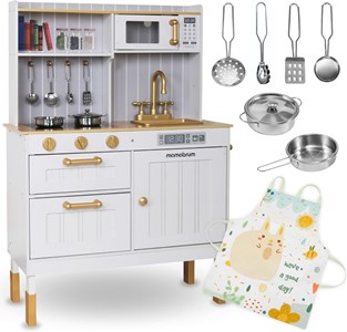 Cuisine enfant bois équipée +accessoires