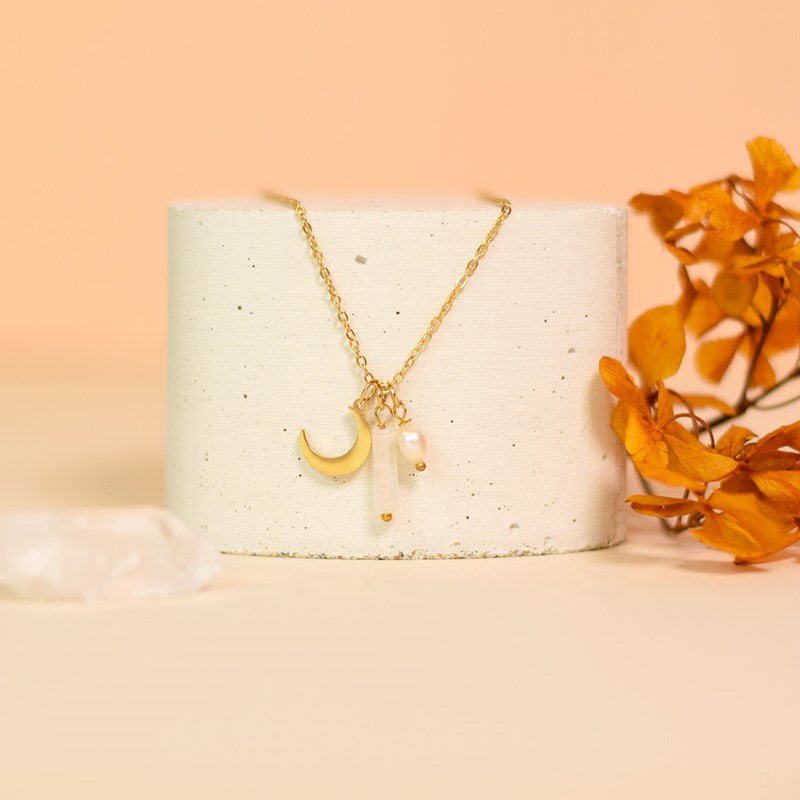 Collier pierre de naissance avril