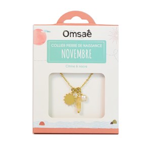 Collier pierre de naissance novembre