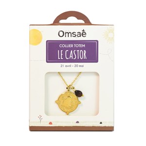 Collier totem le castor