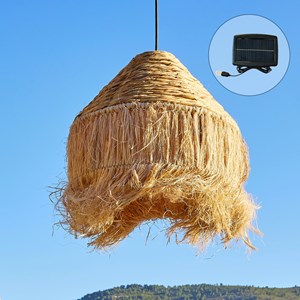 Suspension solaire bohème beige leonora