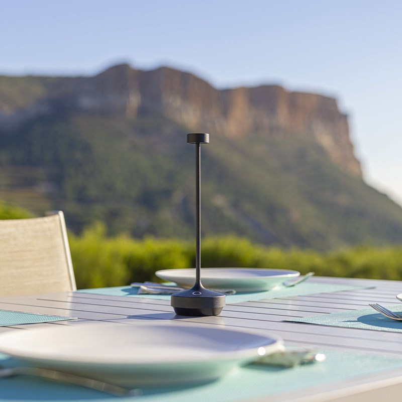 Lampe de table sans fil led ruby black