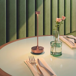 Lampe de table sans fil led ruby copper