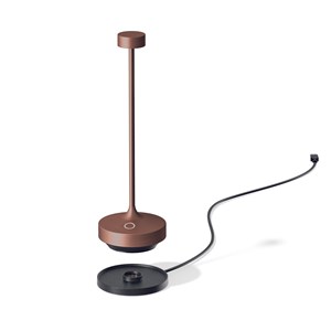 Lampe de table sans fil led ruby copper