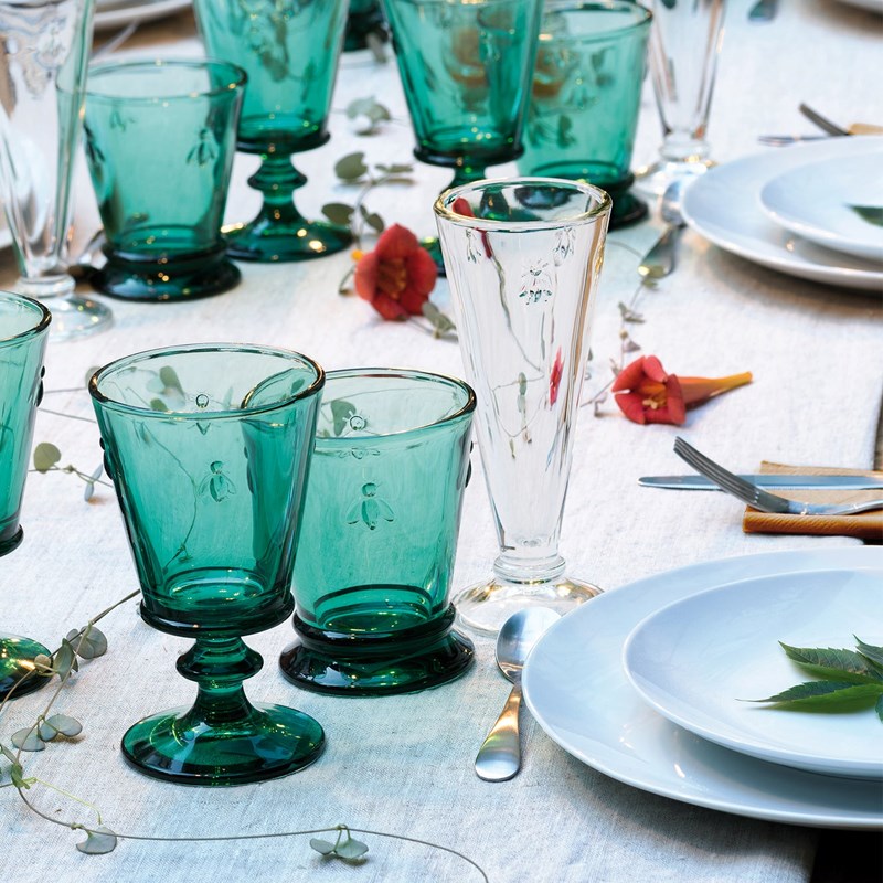 Lot de 6 flûtes, abeille