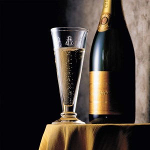 Lot de 6 flûtes, abeille