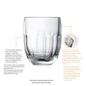 Lot de 6 verres à eau, coteau