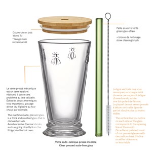 Set bubble tea, abeille