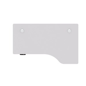 Plateau de bureau en bois droitier  blan