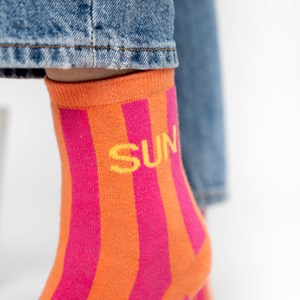 Chaussettes rayées femme sun