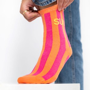 Chaussettes rayées femme sun