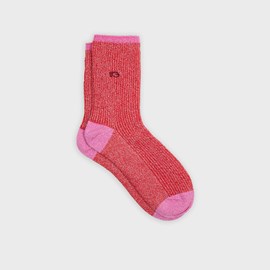 Chaussettes vintage rouge