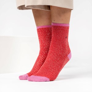 Chaussettes vintage rouge