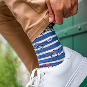 Chaussettes à motifs vélo
