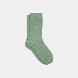 Chaussettes en bambou vert clair chiné